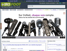 Tablet Screenshot of irofoot.com